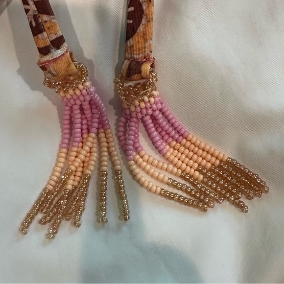 FARM Rio Pink and Orange One Piece with Cut Outs Swimwear - Picture 6 of 7